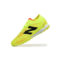 Chuteira Society TF New Balance Tekela Elite V5 Amarela e Laranja
