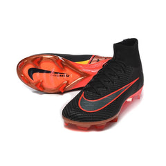 Chuteira Campo Sintético AG Nike Air Zoom Mercurial Superfly 10 Academy Infantil Preta e Vermelha Pack Blueprint