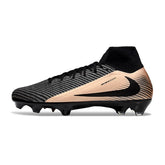 Chuteira Campo FG Nike Air Zoom Mercurial Superfly 10 Elite Preta e Bronze