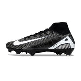 Chuteira Campo FG Nike Air Zoom Mercurial Superfly 10 Elite Preta e Branca