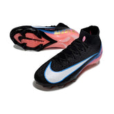 Chuteira Campo FG Nike Air Zoom Mercurial Superfly 10 Elite Preta, Rosa e Azul