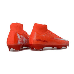 Chuteira Campo FG Nike Air Zoom Mercurial Superfly 10 Elite Laranja e Branca