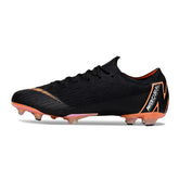 Chuteira Campo FG Nike Air Zoom Mercurial Vapor 12 Elite Preta e Laranja
