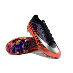 Chuteira Campo FG Nike Air Zoom Mercurial Vapor 15 Elite Roxa e Laranja Infantil