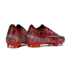 Chuteira Campo FG Nike Air Zoom Mercurial Vapor 16 Elite Vermelha-Escura e Prateada