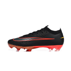 Chuteira Campo Sintético AG Nike Air Zoom Mercurial Vapor 16 Elite Infantil Preta e Vermelha