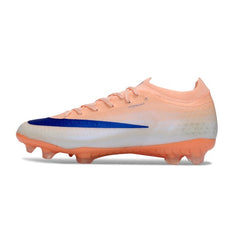 Chuteira Campo FG Nike Air Zoom Mercurial Vapor 17 Elite Laranja, Azul e Branca