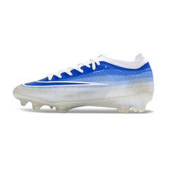 Chuteira Campo FG Nike Air Zoom Mercurial Vapor 17 Elite Branco e Azul