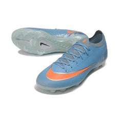 Chuteira Campo FG Nike Air Zoom Mercurial Vapor 17 Elite Light Azul e Branco