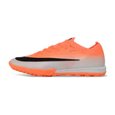Chuteira Society TF Nike Air Zoom Mercurial Vapor 17 Elite Laranja e Branco