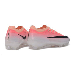 Chuteira Campo FG Nike Air Zoom Mercurial Vapor 17 Elite Salmon Rosa, Branco e Preto