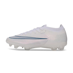 Chuteira Campo FG Nike Air Zoom Mercurial Vapor 17 Elite Branco e Azul