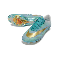 Chuteira Campo FG Nike Air Zoom Mercurial Superfly 11 Elite Azul-Clara e Branca