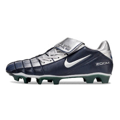 Chuteira Campo FG Nike Air Zoom Total 90 III Azul e Prateada