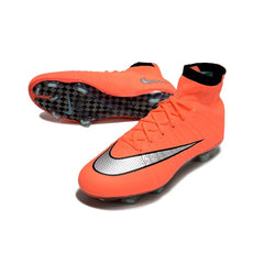 Chuteira Campo FG Nike Mercurial Superfly 4 Elite Rosa-Salmão
