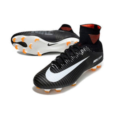 Chuteira Campo FG Nike Mercurial Superfly 5 Elite Preta e Branca