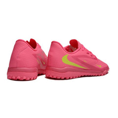 Chuteira Society TF Nike Phantom 6 Academy Fluorescent Rosa e Verde