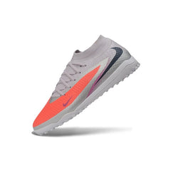 Chuteira Society TF Nike Phantom 6 DF Elite Light Azul e Laranja