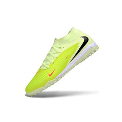 Chuteira Society TF Nike Phantom 6 DF Elite Branco e Dark Pack Vermelho