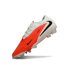 Chuteira Campo FG Nike Phantom 6 Elite By You Branca e Laranja