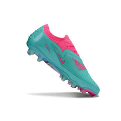 Chuteira Campo FG Nike Phantom 6 Elite Azul-Clara e Rosa