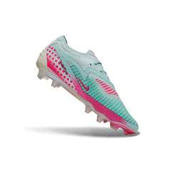 Chuteira Campo FG Nike Phantom 6 Elite Azul-Clara e Rosa