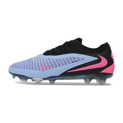 Chuteira Campo FG Nike Phantom 6 Elite Ligth Azul, Preto e Rosa