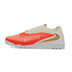 Chuteira Society TF Nike Phantom 6 Elite Laranja e Branco