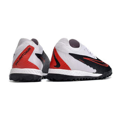 Chuteira Society TF Nike Phantom GX Elite Preta, Branca e Vermelha