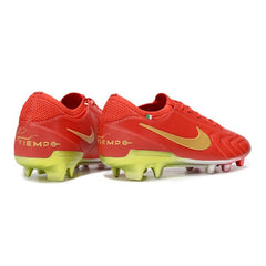 Chuteira Campo FG Nike Tiempo 10 Legend Luxe Elite Vermelha Italia Pack