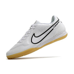 Chuteira Futsal IC Nike Tiempo Legend 9 Elite Branca e Preta