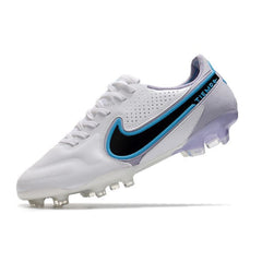 Chuteira Campo FG Nike Tiempo Legend 9 Elite Branca and Azul-Clara