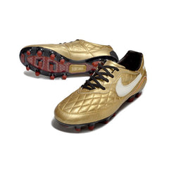 Chuteira Campo FG Nike Tiempo R10 Legend Elite Dourada