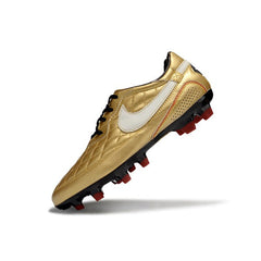 Chuteira Campo FG Nike Tiempo R10 Legend Elite Dourada