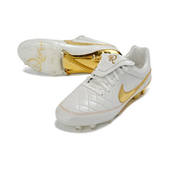 Chuteira Campo FG Nike Tiempo R10 Legend Elite Touch of Pack Dourado