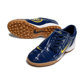 Chuteira Society TF Nike Total 90 III Azul-Escura e Amarela