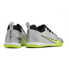 Chuteira Futsal IC Nike Vapor 15 Pro Zoom Cinza e Verde