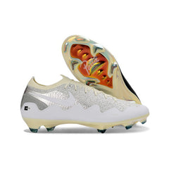 Chuteira Campo FG Nike x Patta Mercurial Vapor Elite Prateado, Preto e Branco