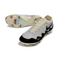 Chuteira Campo FG Nike x Patta Mercurial Vapor Elite Prateado, Preto e Branco