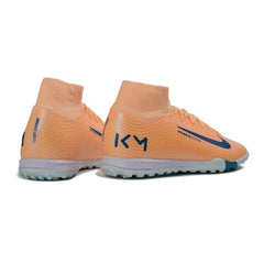 Chuteira Society TF Nike Zoom Mercurial Superfly 10 Elite Pack Laranja Mbappe