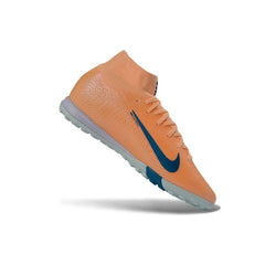 Chuteira Society TF Nike Zoom Mercurial Superfly 10 Elite Pack Laranja Mbappe