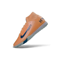 Chuteira Society TF Nike Zoom Mercurial Superfly 10 Elite Pack Laranja Mbappe