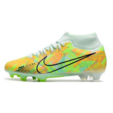 Chuteira Campo FG Nike Zoom Mercurial Superfly 9 Academy Pack Bonded Preta e Vermelha