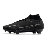 Chuteira Campo FG Nike Zoom Mercurial Superfly 9 Elite Preta Pack Shadow