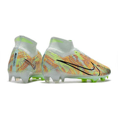 Chuteira Campo FG Nike Zoom Mercurial Superfly 9 Elite Pack Bonded Preta e Branca