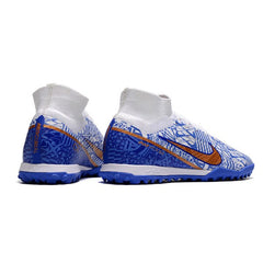 Chuteira Society TF Nike Zoom Mercurial Superfly 9 Elite CR7 Azul