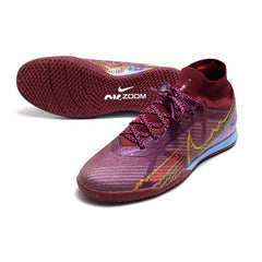 Chuteira Futsal IC Nike Zoom Mercurial Superfly 9 Elite Mbappe Roxa
