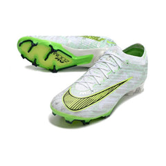 Chuteira Campo FG Nike Zoom Mercurial Vapor 15 Elite Prateada e Verde