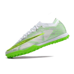Chuteira Society TF Nike Zoom Mercurial Vapor 15 Elite Prateada e Verde