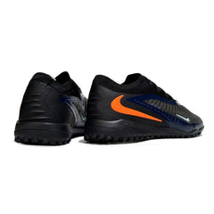 Chuteira Society TF Nike Zoom Mercurial Vapor 16 Elite Preta Azul e Laranja